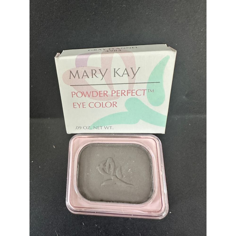 NOS VTG Mary Kay Powder Perfect Eye Color Gray Flannel 4983 .09 oz